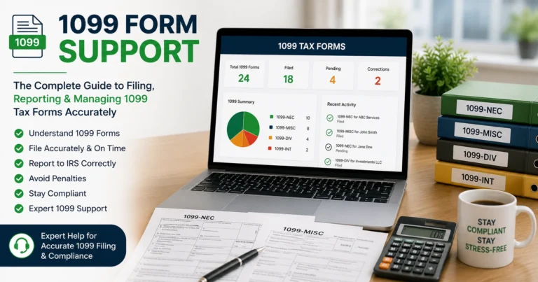 1099 Form Support: Filing, Reporting & Tax Form Guide