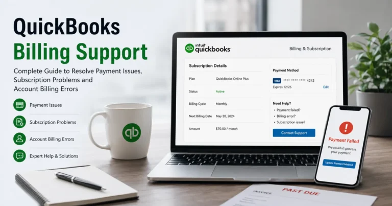 QuickBooks Billing Support Guide: Resolve Payment Errors, Subscription Issues, Refund Requests & Billing Problems