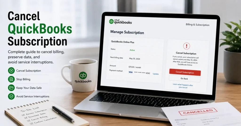 How to Cancel QuickBooks Subscription: Complete Guide to Avoid Billing Issues, Manage Data Access, and Cancel QuickBooks Online or Desktop