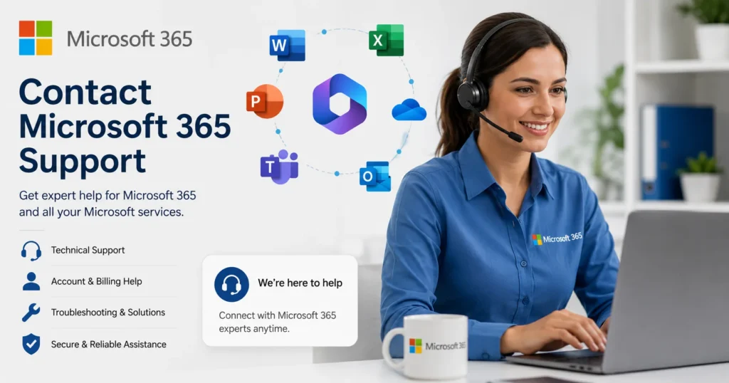 Contact Microsoft 365 Support: Complete Guide to Microsoft 365 Help, Troubleshooting & Technical Assistance