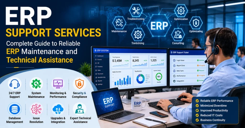 ERP Support Services: Expert ERP Maintenance, Troubleshooting & Technical Assistance