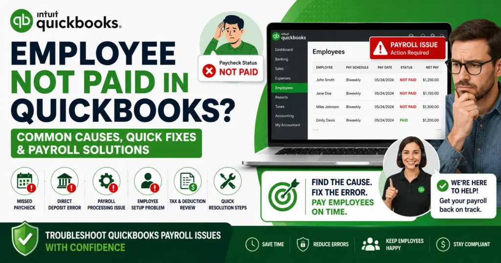 How to Fix an Employee Not Paid in QuickBooks