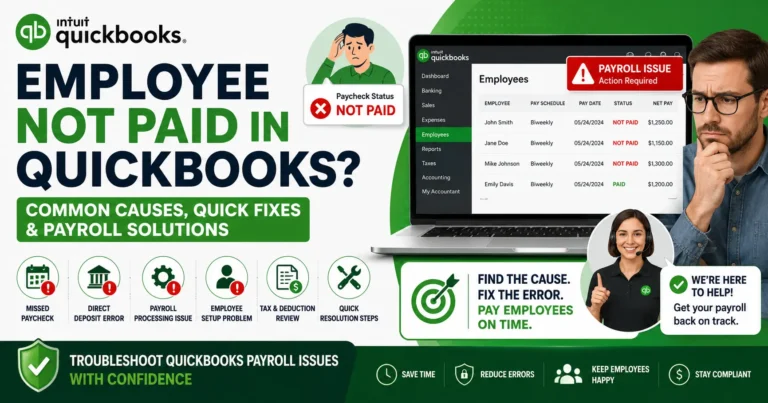 How to Fix an Employee Not Paid in QuickBooks