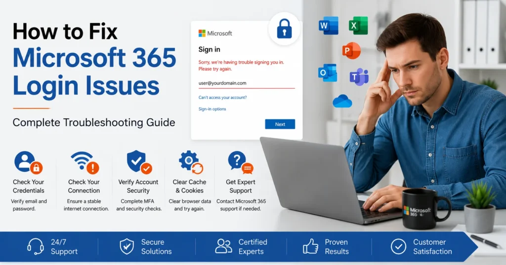 How to Fix Microsoft 365 Login Issues: Complete Troubleshooting Guide for Sign-In Problems