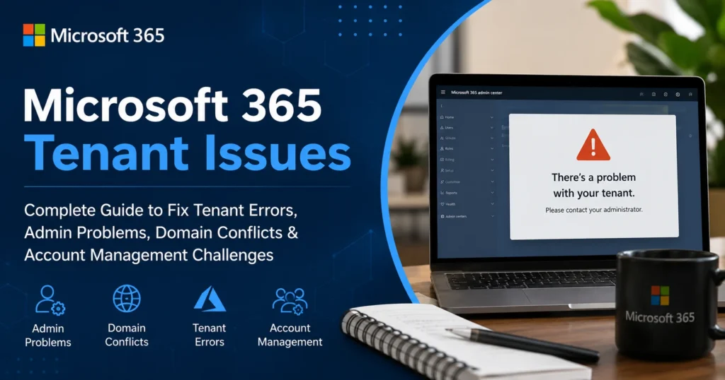 Microsoft 365 Tenant Issues: Complete Guide to Fix Tenant Errors, Admin Problems, Domain Conflicts & Microsoft 365 Account Management Issues