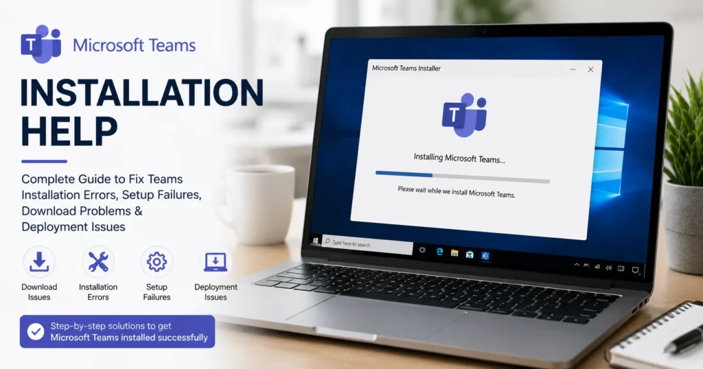 Microsoft Teams Installation Help: Complete Guide to Fix Teams Installation Errors, Setup Failures, Download Problems & Deployment Issues