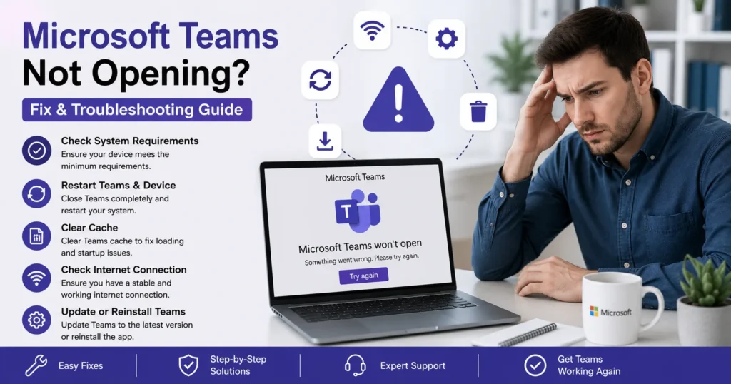 Microsoft Teams Not Opening Fix: Complete Guide to Resolve Teams Startup and Launch Issues