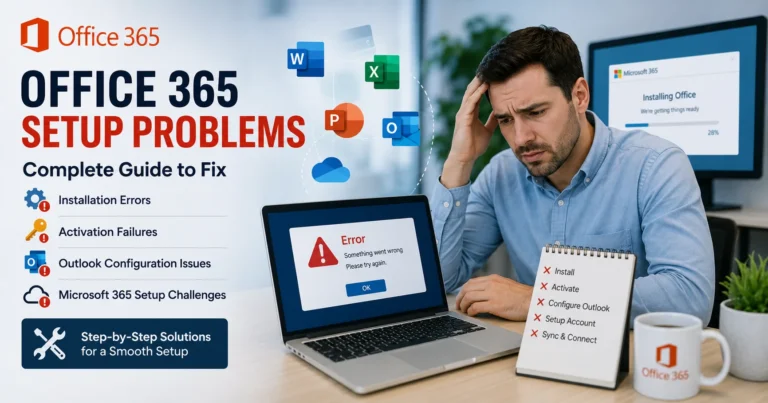 Office 365 Setup Problems: Complete Guide to Fix Installation, Activation & Configuration Errors