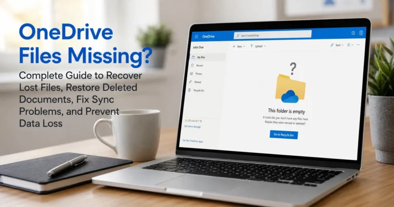 OneDrive Files Missing? Complete Guide to Recover Lost Files, Restore Deleted Documents, Fix Sync Issues & Recover Missing Folders
