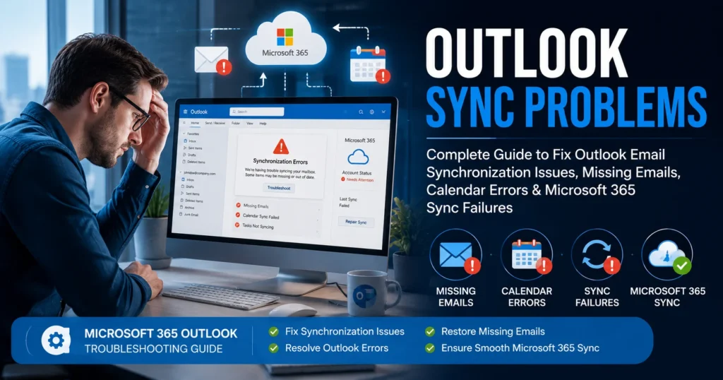 Outlook Sync Problems: Fix Outlook Not Syncing Emails, Calendar, Contacts & Microsoft 365 Issues
