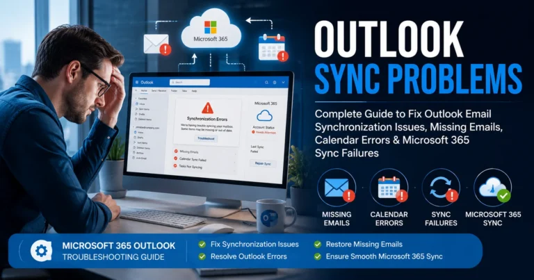 Outlook Sync Problems: Fix Outlook Not Syncing Emails, Calendar, Contacts & Microsoft 365 Issues