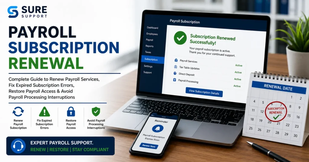 Payroll Subscription Renewal: Fix Renewal Errors & Restore Access