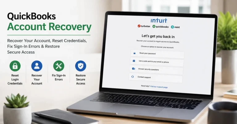 QuickBooks Account Recovery: Reset Password, Restore Access & Fix Login Issues
