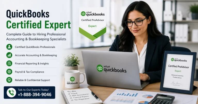 QuickBooks Certified Expert | Hire Verified QuickBooks Professionals for Bookkeeping, Payroll, Tax & Accounting Support