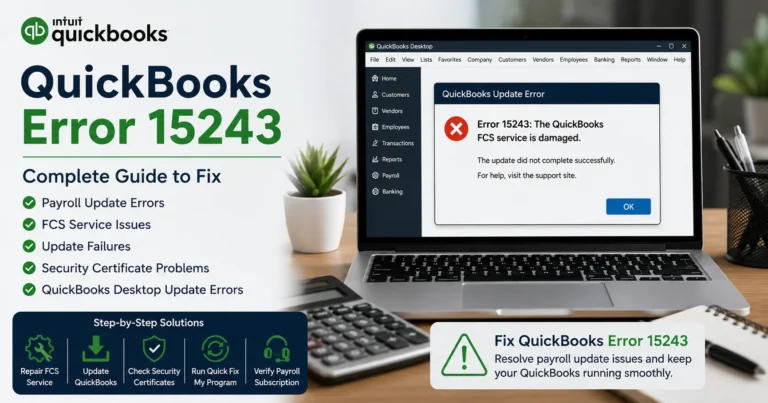 QuickBooks Error 15243: Fix Payroll Update & FCS Service Errors