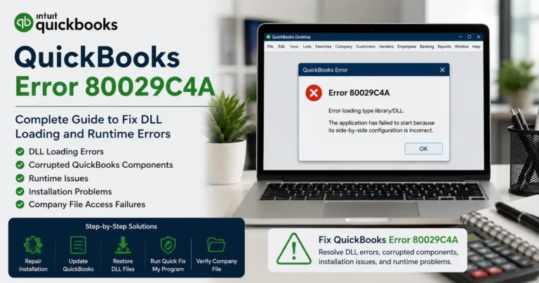 QuickBooks Error 80029C4A: Fix DLL Loading & Runtime Errors