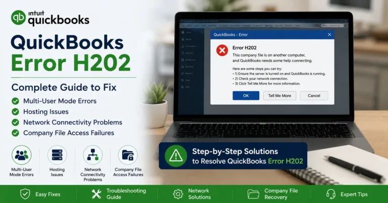 QuickBooks Error H202: Complete Guide to Fix Multi-User Mode & Hosting Issues
