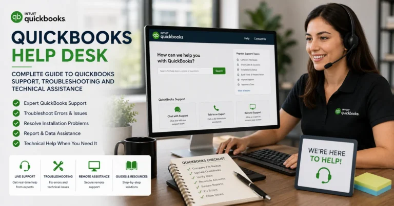 QuickBooks Help Desk Support Guide: Expert Assistance for Errors, Setup, Payroll, Banking & Technical Issues