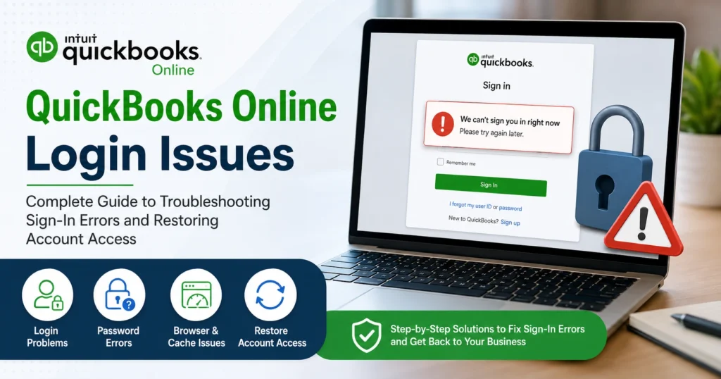 QuickBooks Online Login Issues: Fix Sign-In Errors & Restore Access