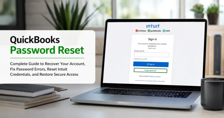 QuickBooks Password Reset Guide | Fix Login & Account Recovery Issues