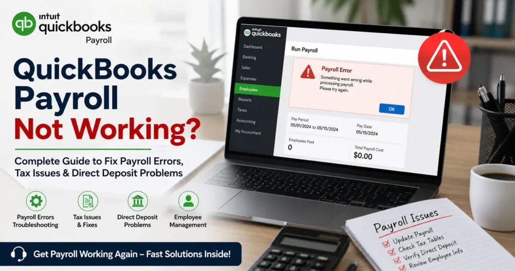 QuickBooks Payroll Not Working? Fix Payroll Errors, Tax & Direct Deposit Issues