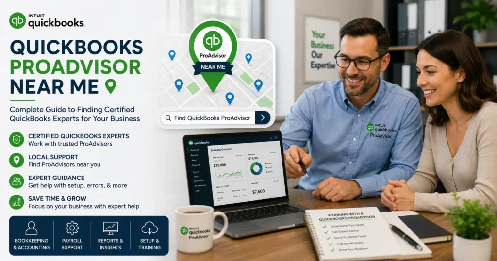 QuickBooks ProAdvisor Near Me | Find Certified QuickBooks Experts for Accounting, Bookkeeping & Tax Support