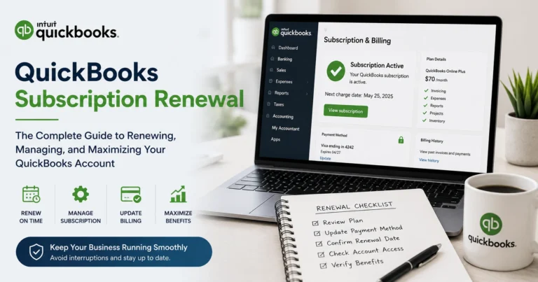 QuickBooks Subscription Renewal: Complete Guide for 2026