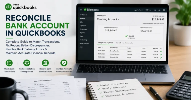 Reconcile Bank Account in QuickBooks: Fix Balance Errors & Reconciliation Issues