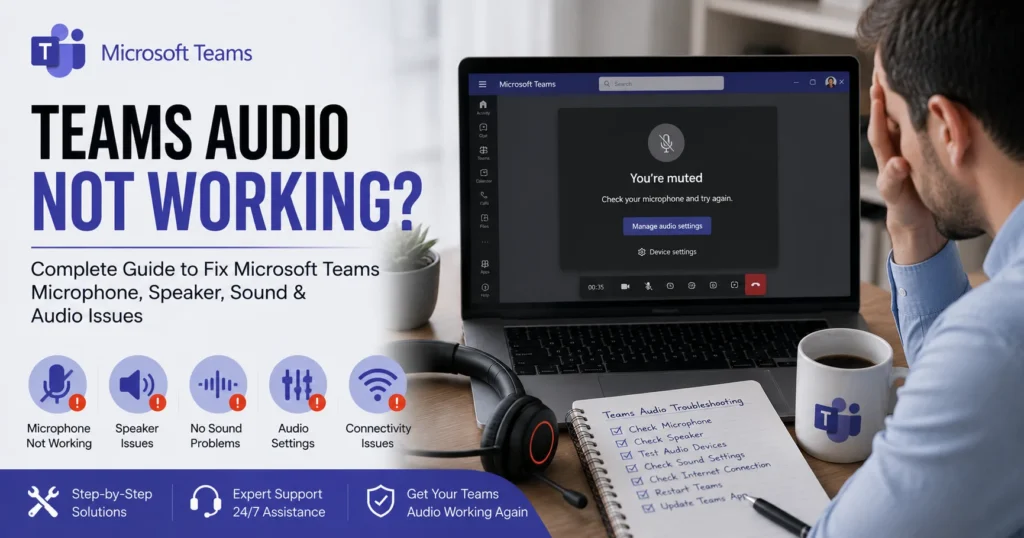 Teams Audio Not Working? Complete Guide to Fix Microsoft Teams Microphone, Speaker, Sound & Audio Issues