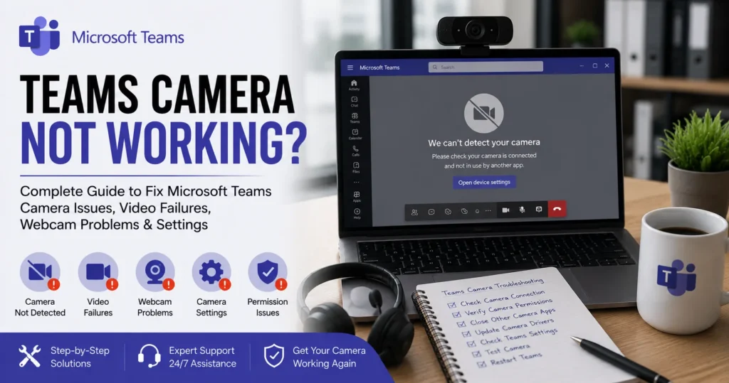 Teams Camera Not Working? Complete Guide to Fix Microsoft Teams Camera Issues, Video Failures & Webcam Problems
