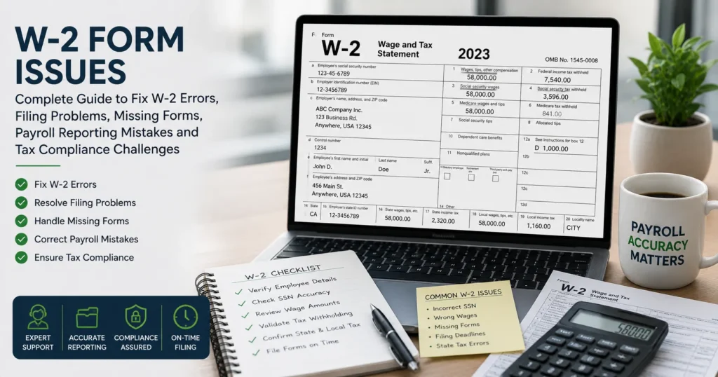 W-2 Form Issues: Complete Guide to Fix Payroll Errors, Missing W-2s & Filing Problems